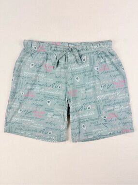 La Vie En Rose Avocado Pajama Shorts Cute Lounge Sleep Shorts Soft Pastel Small